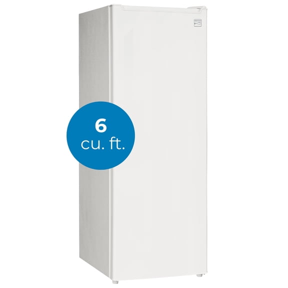 Kenmore 6 Cu.ft Convertible Upright Freezer/Refrigerator Adjustable Temperature Control for Kitchen, Utility Room, White