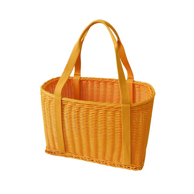 GROWTH TANK Panier Tissé à la Main Panier de Pâques Panier d'Achat Paniers de Rangement pour Fruits Organisateur Orange G