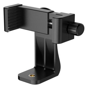 Amdohai portatif 360 Degré Rotation Support de trépied Support de téléphone cellulaire Support de fixation Adaptateur de fixation de fixation pour Smartphone Noir