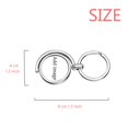 thumbnail image 2 of Eggplant Vegetable Tasty Healthy Watercolor Rotating Keychain Metal Keyring Holder, 2 of 2