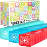 EVERLIT Pocket-Aid Mini First Aid Kit | Compact, Portable Hard-Shell Cases of 50 Items | Cuts, Scrapes, Wound Care Essentials for Travel, Outdoor, Sc