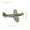 thumbnail image 2 of 1/72 USA P-51 Mustang Oldcrow Fighter Model: An Authentic World War II Diecast, 2 of 4