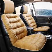 Cagogo under $5 Car Seat Cover, Warm Car Seat Cover, Soft Pad Cushion for Winter, Front and Rear Seat Protector, Elastic Fit for Car and SUV, Comfortable and Heat Preservation, Easy Install
