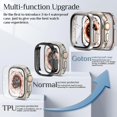 thumbnail image 3 of XiHAMA 2 in 1 Waterproof Case Compatible with Apple Watch Screen Protector 44mm SE 2nd Gen Series 6 5 4, 360 Protective Glass Face Cover Hard PC Bumper + Back Frame for Watch Accessories, 3 of 8