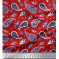 thumbnail image 1 of Soimoi Rayon Crepe Fabric Artistic Paisley Print Sewing Fabric Yard 46 Inch Wide, 1 of 3