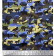 thumbnail image 1 of Soimoi Polyester Crepe Fabric Animals & Camouflage Print Fabric by Yard 52 Inch Wide, 1 of 3