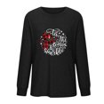 thumbnail image 4 of T-shirts Surdimensionnés pour Femmes Imprimé Décontracté Noël Manches Longues Col Rond Hauts Blouse pour Femmes en Solde, 4 of 5