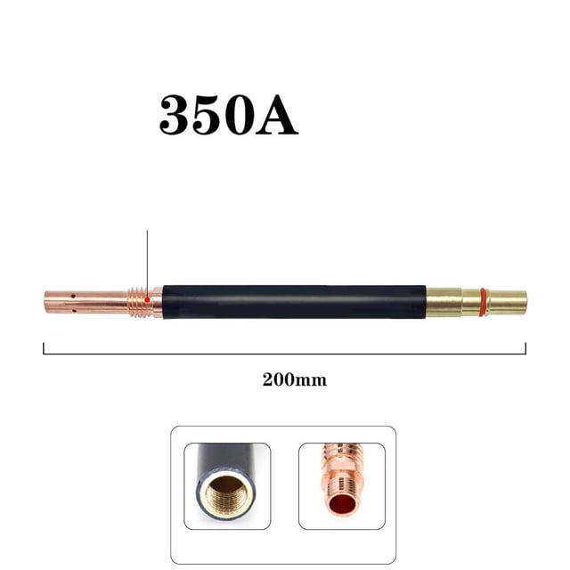 Vwrxbz Welding Torch Flexible Extension Rod 360 Degree Bendable Brass Nozzle Adapter MIG MAG Gun Accessory