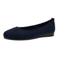 thumbnail image 1 of Kcodviy Chaussures Décontractées Respirantes pour Femmes, Couleur Unie, Talon Bas, Bout en Tricot, Bout Rond, Chaussures Plates pour Femmes, Décontractées, Confortables, Chaussures Décontractées, 1 of 7