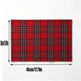 thumbnail image 3 of Christmas Plaid Placemats Set Tartan Snowflake Table Mats Washable Stain Resistant for Dining Table Kitchen Holiday Party Decorations Winter Decor, 3 of 7