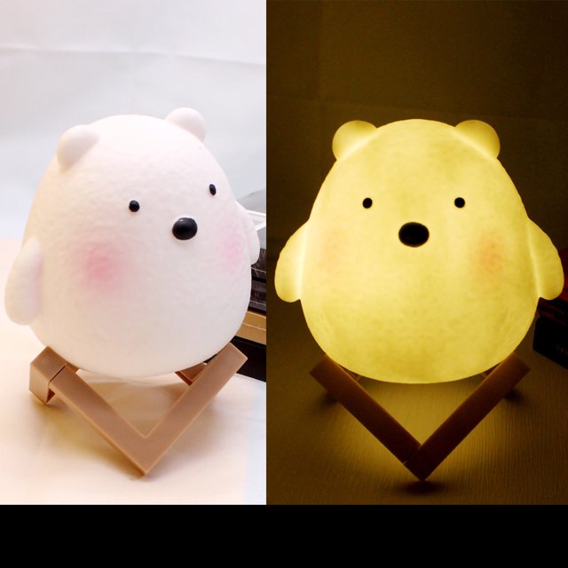 Bedside Lamp Animal Night Light Kid Night Light Vinyl Night Light Night Light Silicone Cartoon LED Bedside Lamp Cute Animal Nightlight For Children Bedroom