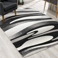 thumbnail image 2 of Rug Branch Montage Modern Area Rug Abstract - Black Grey - VEG7897BKGY25, 2 of 5