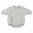 thumbnail image 1 of 2 Piece Set Spring Baby Girls Boys Cute Romper Long Sleeve Button Sweatshirt Jumpsuits 2 Piece Outfits on Clearance, 1 of 8