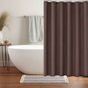 RoamHome Black Shower Curtains for Bathroom, Extra Long Shower Curtains; Farmhouse Shower Curtain; with Hooks, 70.8x59 Inch