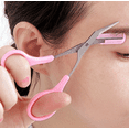 thumbnail image 4 of 3 Pcs Ciseaux de Coupe pour la Mise en Forme des Sourcils en Acier Inoxydable Peigne Épilateur Outil de Beauté, Rose, Pamplemousse, Noir, 4 of 5