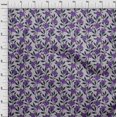 thumbnail image 4 of oneOone Tissu en Viscose Chiffon Violet Floral Rétro Matériel de Robe Tissu Imprimé Tissu au Mètre 42 Pouces de Large, 4 of 5