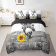 thumbnail image 2 of YST Farmhouse Donkey Comforter Set, 7-Piece, Grey and White, Twin, 2 of 4