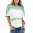 thumbnail image 1 of New Women's Printed Top Loose Crewneck Short Sleeve T Shirt, 1 of 5