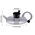 thumbnail image 3 of Amzcrzy Water Filter Pitcher Heated Teapot High Borosilicate Glass Rats Tail Pot A Kettle Water Jug Water Pitcher, 3 of 6