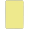 thumbnail image 2 of Mobile 36''W x 72''L Rectangular Yellow Thermal Laminate Activity Table - Height Adjustable Short Legs, 2 of 3