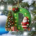 thumbnail image 4 of LSLJS 26 Letters Christmas Tree Decoration Pendant Christmas Tree Ornaments Personalized DIY Christmas Ornaments Christmas Decorations Xmas Tree Hanging Decor Christmas Ornaments, 4 of 5