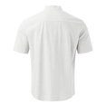 thumbnail image 4 of TopLLC Polo pour Homme Chemise en Lin Décontractée Col Officier Manche Courte Chemise Boutonnée, 4 of 4