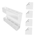 thumbnail image 4 of Luzkey Contenant Porte-Savon en Acrylique Réutilisable Installation Facile Distributeur de Sachets Accessoires de Cuisine pour Porte Bar Armoire Porte Café Transparent, 4 of 8
