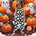 thumbnail image 2 of Kcodviy Tout-Petit Bébé Fille Halloween Bébé Fille Tenue d'Automne Imprimés Combinaison Sans Manches Barboteuse Bébé Robe de Pâques Tenues Pantalons Vêtements, 2 of 5