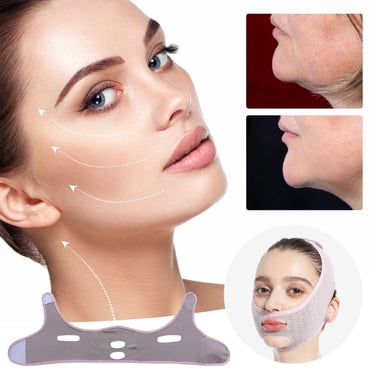 Dvkptbk V Shaped Face Double Chin Reducer Face Strap V Line Lifting Face-belt Chin Strap for Women and Men Tightening SkinSagging V Shaped Face