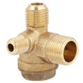 thumbnail image 1 of Brass Check Valve, Brass Air Compressor Check Valve, Anti-Corrosion 3-Port Air Compressor For Industrial Use Central Pneumatic, 1 of 8