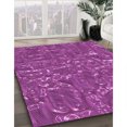 thumbnail image 3 of Ahgly Tapis Rectangulaire Lavable en Machine Intérieur Transitionnel Moyen Violet Rouge Rose, 7 Pieds x 9 Pieds, 3 of 7