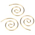 thumbnail image 2 of Spiral Cable Knitting Needle, Lightweight Strong Practicality Circular Knitting Needle  For Hats Gold, 2 of 8