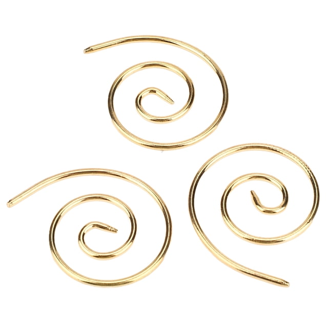 Circular Knitting Needle, Convenient Spiral Cable Knitting Needle Stainless Steel For Shawls Gold