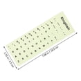 thumbnail image 3 of MasteelfCA 1 Sheet Glow In The Dark Keyboard Sticker English Keyboard Replacement Sticker, 3 of 7