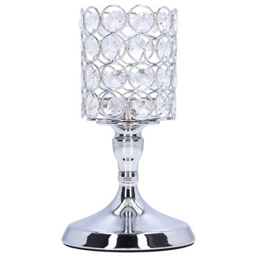 Porte-Bougie, porte-bougie en Cristal Électroplaqué Porte-Bougie en Fer Porte-Bougie Haute Apparence Frappante