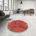 thumbnail image 4 of Ahgly Company Machine Washable Indoor Rectangle Transitional Bright Orange Area Rugs, 2' x 4', 4 of 7