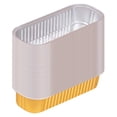 thumbnail image 1 of Half Size Pans Oven Trays Pizza Non Stick Grill Pan for Oven Disposable Aluminum Foil Aluminum With Lid Rectangular Foil Packing 200ml Aluminum Mini Loaf Baking Pans For Cooking Baking, 1 of 3