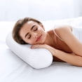 thumbnail image 4 of Infidev Rouleau Cervical pour Dormir, Lot de 2, Traversin Cylindrique Rond, Oreillers de Soutien pour Jambes, Dos et Yoga, Article en Liquidation, 4 of 8