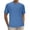 Blue, variant on Mens Shirts Sale Clearance! Mens Textured Knitted Shirts Casual Muscle Round Neck Work Office T-Shirt Summer Solid Color Short Sleeve Basic Tee Tops