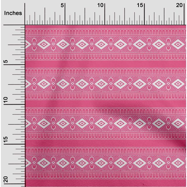 oneOone Organic Cotton Voile Fabric Geometric Block Fabric Prints By Yard 42 Inch Wide