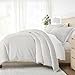 thumbnail image 3 of Simply Soft Premium Vine Trellis 3 Piece Duvet Cover Set, King, Gray, 3 of 4