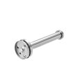 thumbnail image 3 of Unique Bargains 2Pcs Wall Mounted Hook Robe Hooks Single Towel Hanger With Screws, Stainless Steel, (3.82Inch, Silver), 3 of 4
