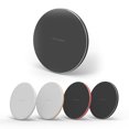 thumbnail image 3 of Mistaha Chargeur Sans Fil Portable en Alliage d'Aluminium Ultra Mince de Forme Ronde, Norme Qi, 10 W, Base de Charge Rapide, 3 of 8
