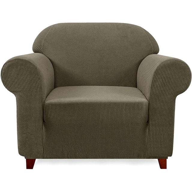 Subrtex Housse de Canapé Extensible 1 Pce Antidérapante, Motif à Grille Texturée
