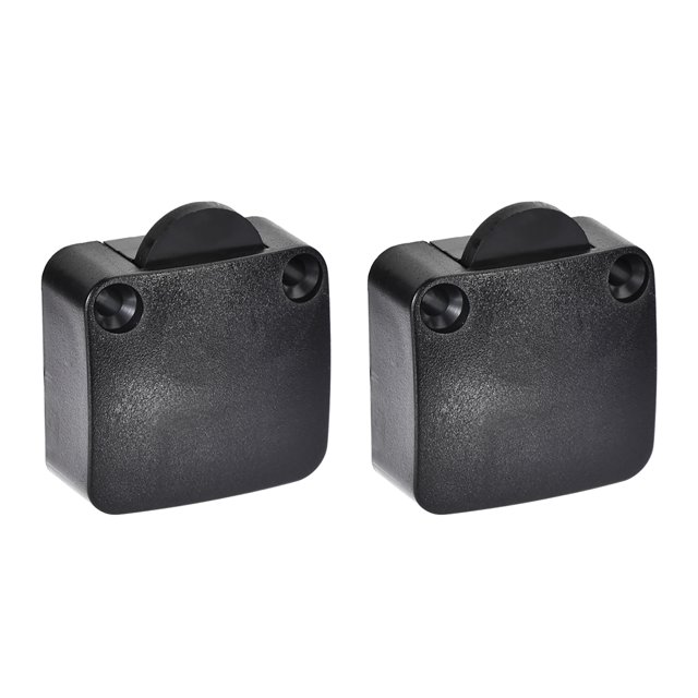 Unique Bargains Interrupteur de Lampe de Porte de Garde-Robe Interrupteurs de Placard Momentanés Normalement Fermé 110-250V 2A Noir 2 Pcs