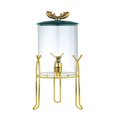 thumbnail image 1 of Glass Bottle With Faucet Ceramic Lid Wine Jar Cold Water Beverage Bucket Transparent Multi-Use Base Home Storage, 1 of 13