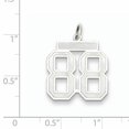 thumbnail image 2 of 925 Sterling Silver Number 88 Pendentif Pendentif Charmes, 2 of 6