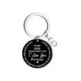 thumbnail image 4 of Creative DIY To My SON Black Stainless Steel Last Name 26 Letter Keychain 2.5cm, 4 of 8