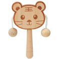 thumbnail image 1 of Bangcool Kids Rattle Drum Wooden Cartoon Animal Educational Rattle Toy Musical Toy, 1 of 10