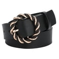 thumbnail image 1 of Ceintures pour Femmes Mode Ceintures en Cuir Souple avec Boucle Anneau en O, 1 of 3